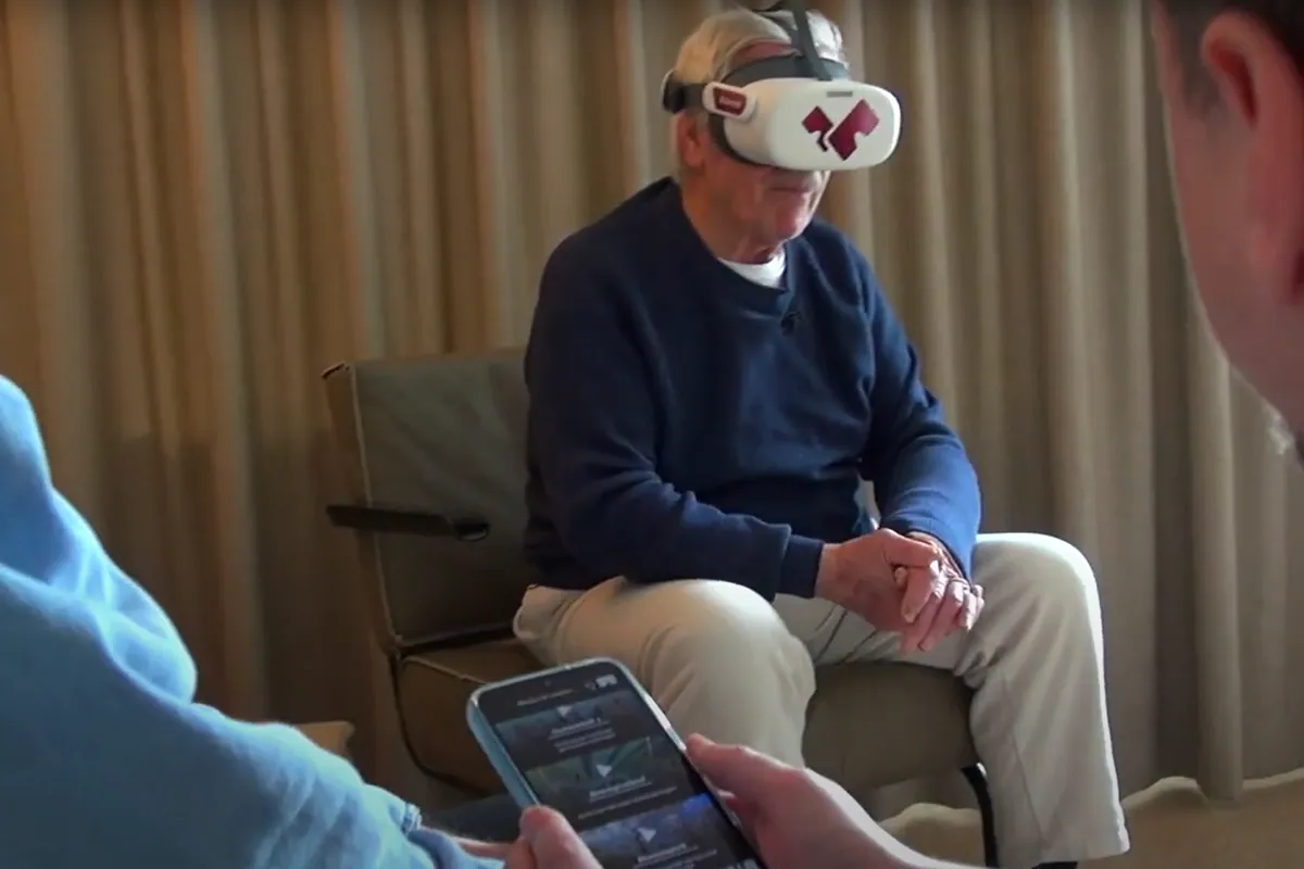 Cuplikan visual proyek Sangaku Interactive: Elders VR — Terapi VR Lansia