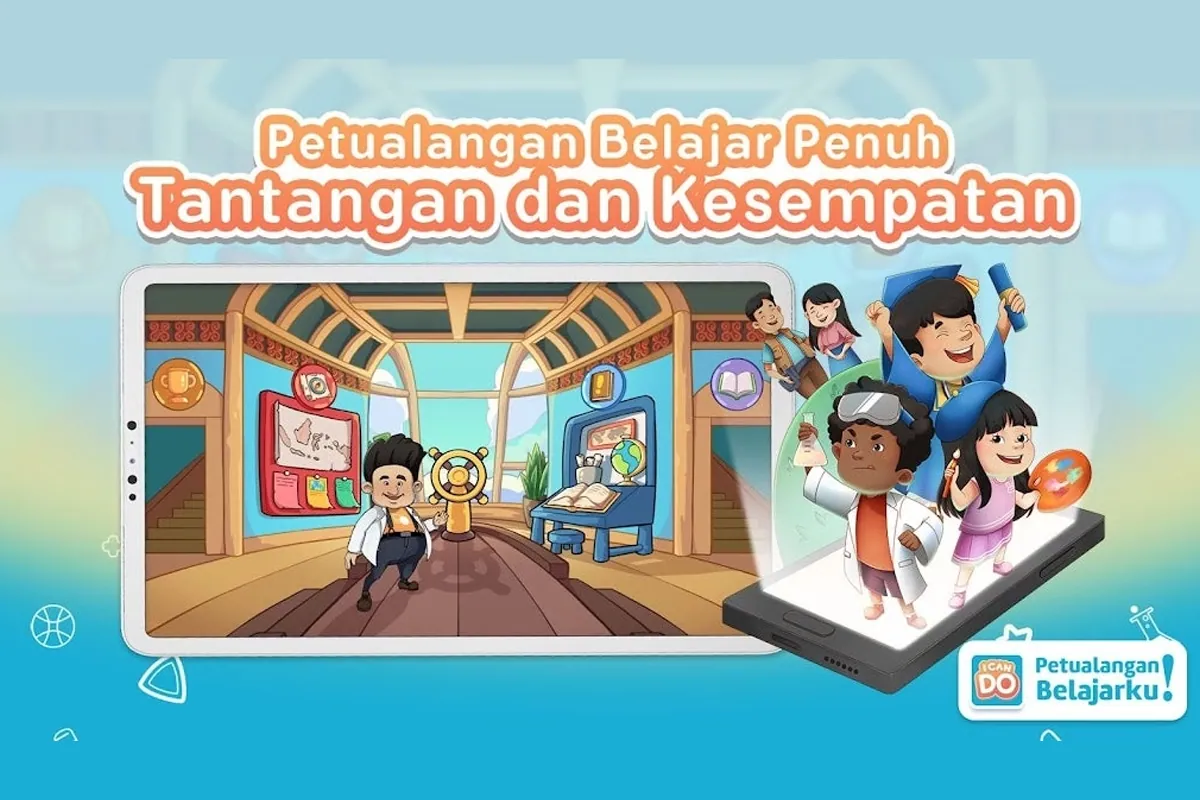 Cuplikan visual proyek Sangaku Interactive: ICANDO — Game Edukasi Anak