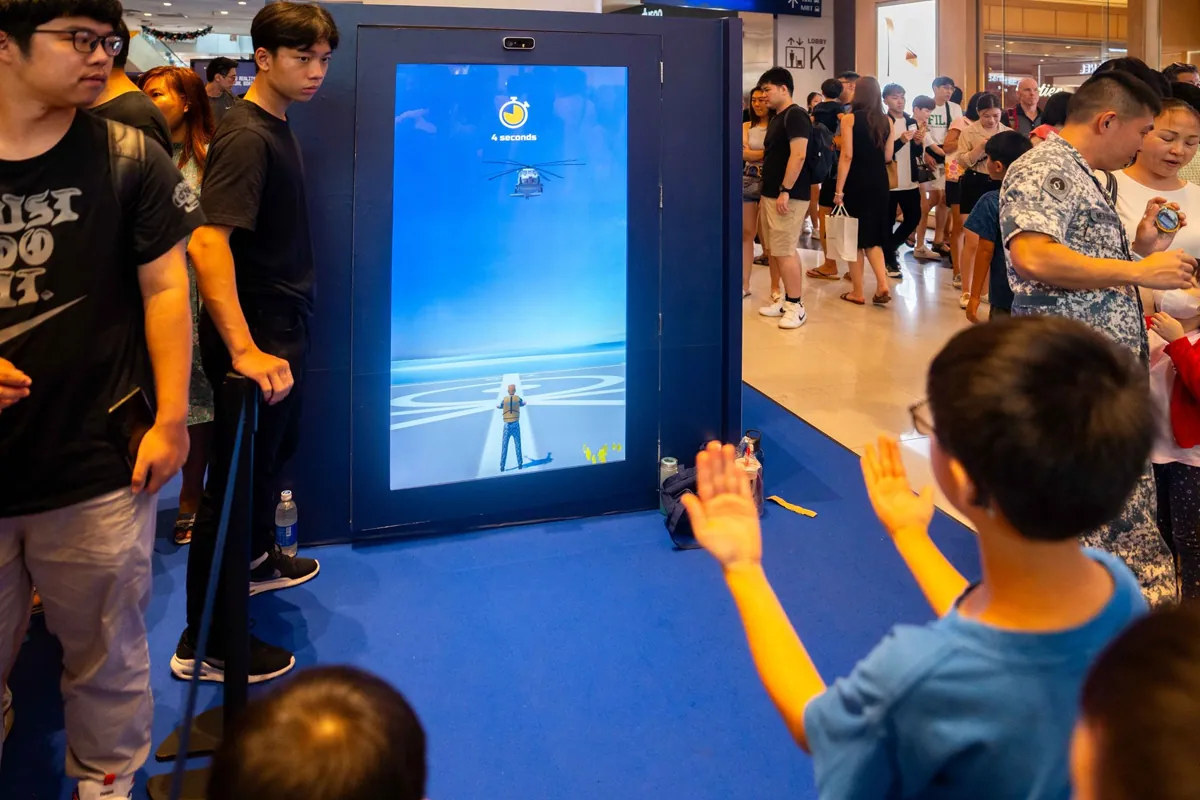 Cuplikan visual proyek Sangaku Interactive: Sistem Vending Machine Berbasis Misi